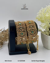Zarlish Royal Bangles | ZAROSH JEWEL Mint Green